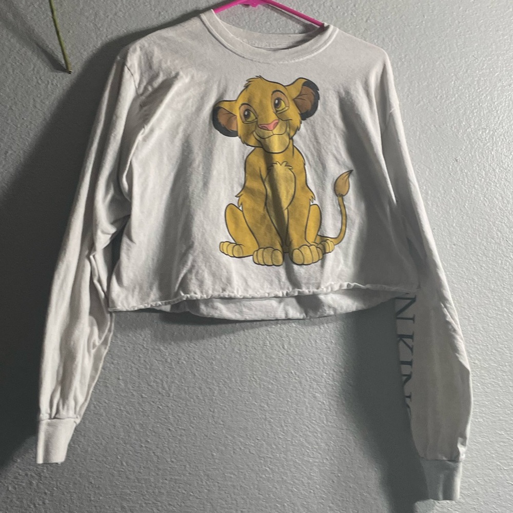 Disney Lion King top, Medium, long sleeve, white